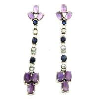 Earrings Soprana Gioielleria Woman in Gold Ametista AMETISTA ZAFF AQM - AMETISTA ZAFF AQM